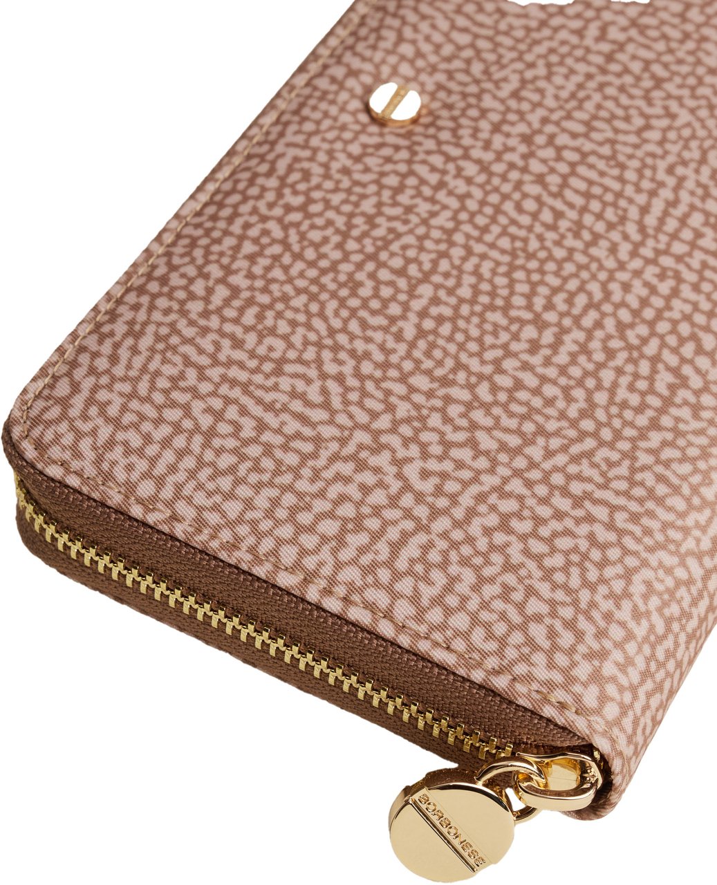 Borbonese LARGE ZIP-AROUND WALLET Beige