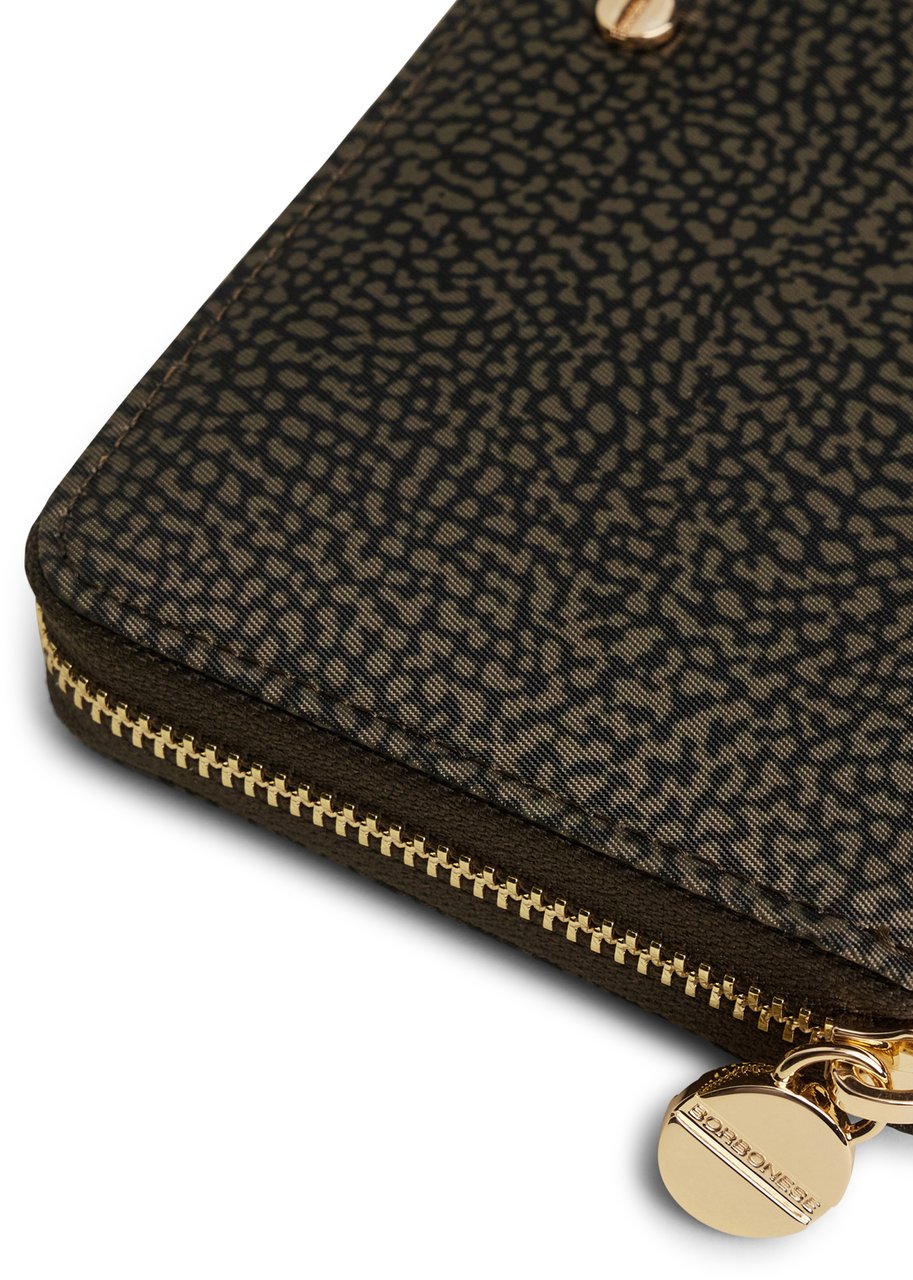 Borbonese LARGE ZIP-AROUND WALLET Groen