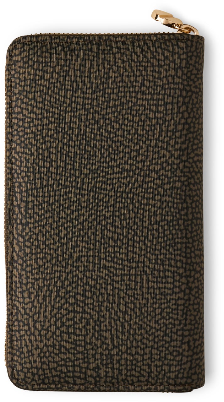 Borbonese LARGE ZIP-AROUND WALLET Groen