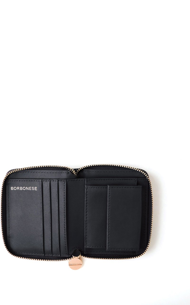 Borbonese SMALL ZIP-AROUND WALLET Bruin