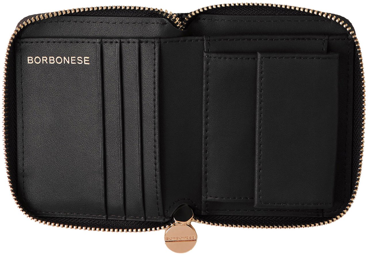Borbonese SMALL ZIP-AROUND WALLET Bruin