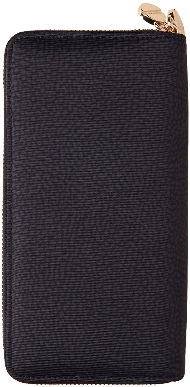 Borbonese DOUBLE ZIP-AROUND LARGE WALLET Bruin