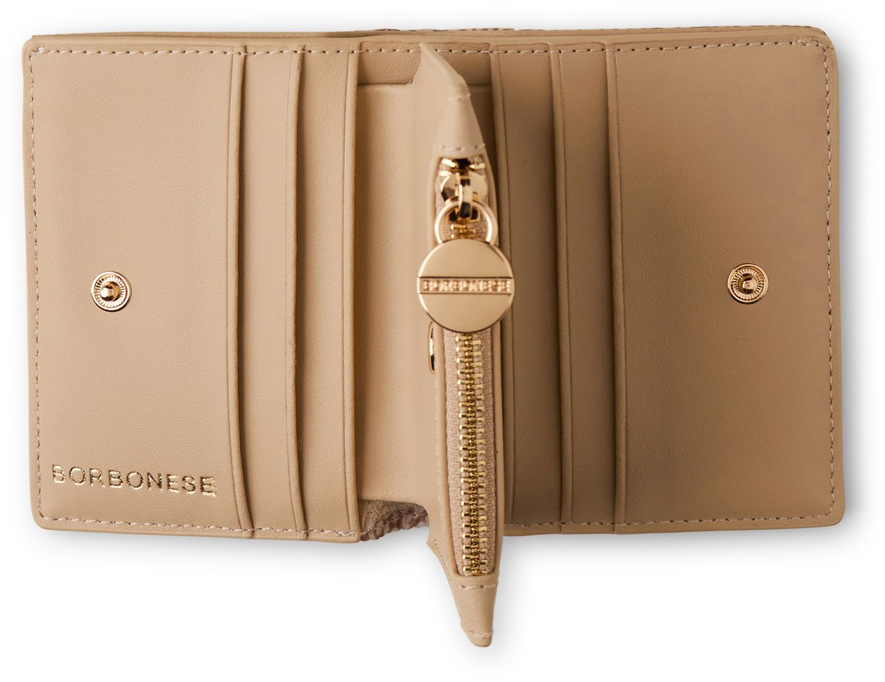 Borbonese CLASSICA WALLET SMALL Beige