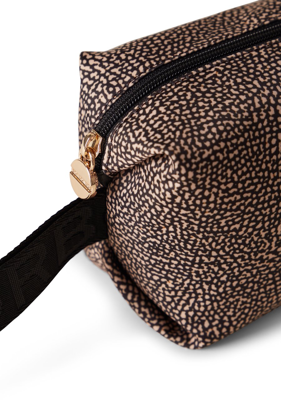 Borbonese CLASSIC SMALL COSMETIC CASE Bruin