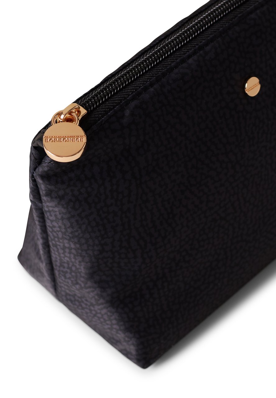 Borbonese CLASSIC MEDIUM POUCH Zwart