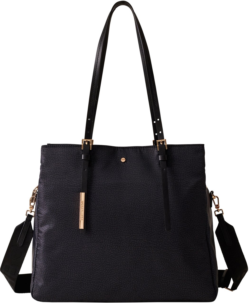 Borbonese L’ECOLE SHOPPING BAG Zwart