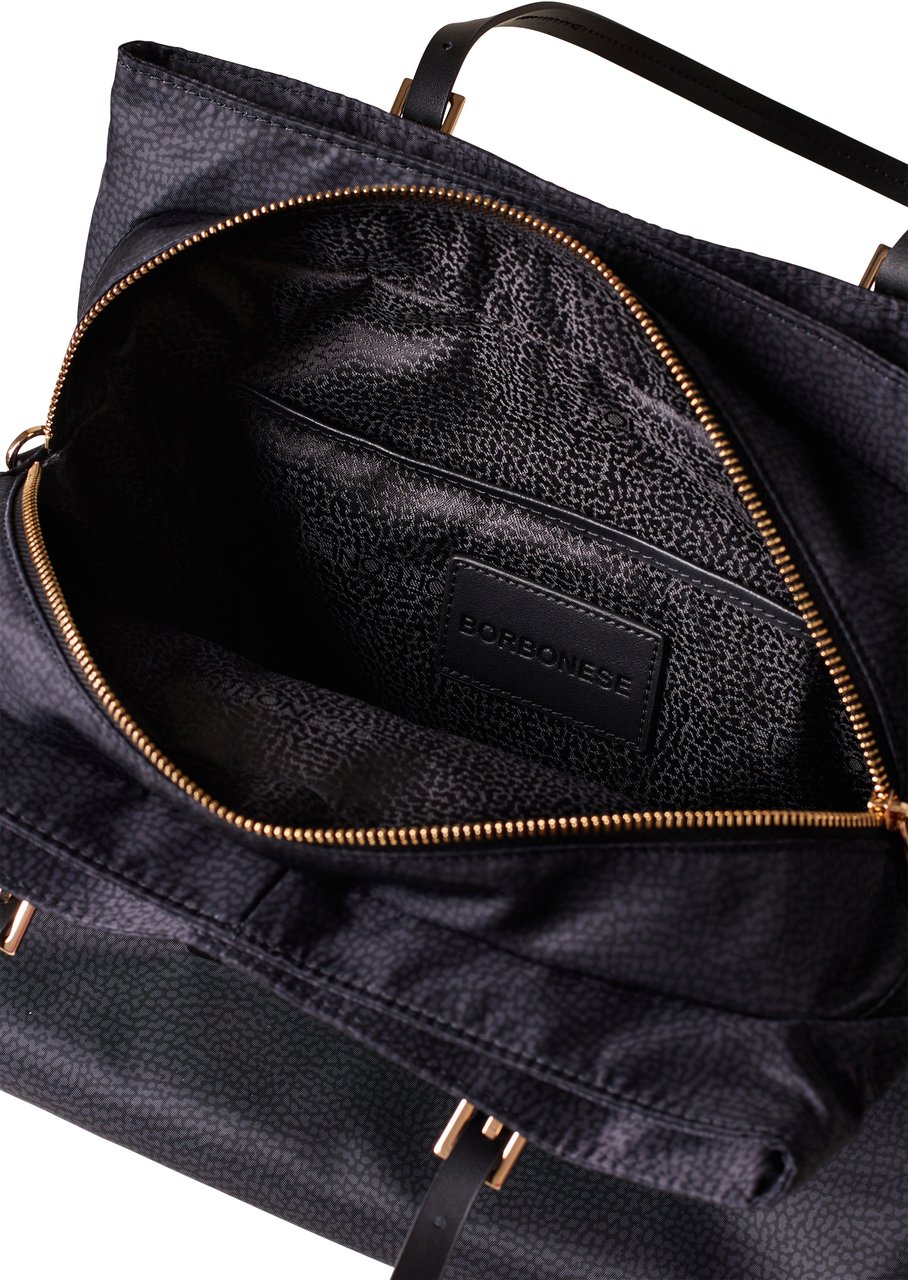 Borbonese L’ECOLE SHOPPING BAG Zwart