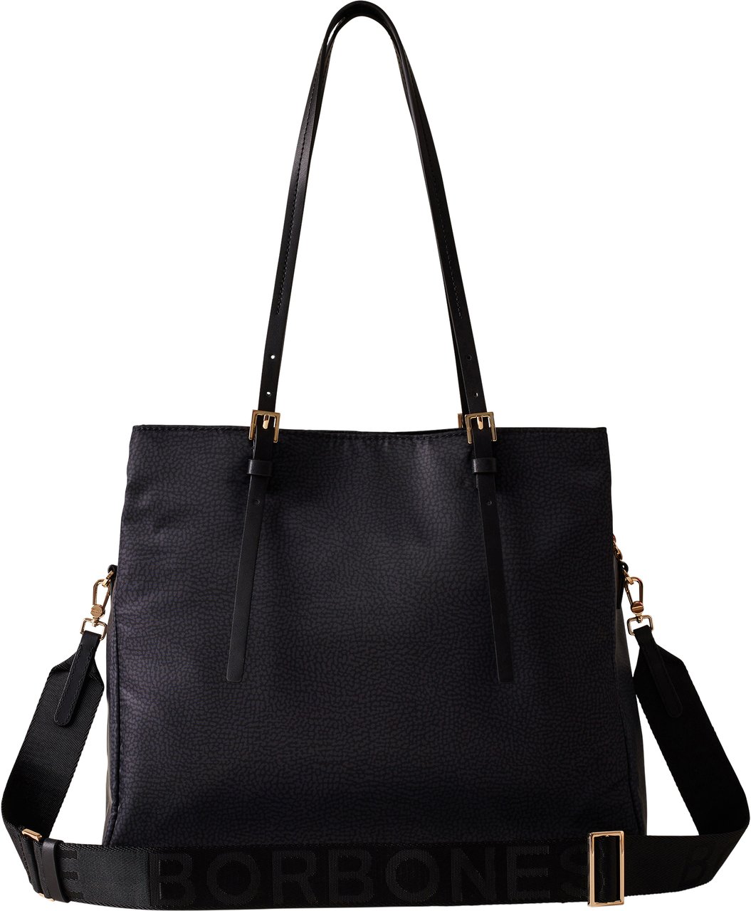 Borbonese L’ECOLE SHOPPING BAG Zwart