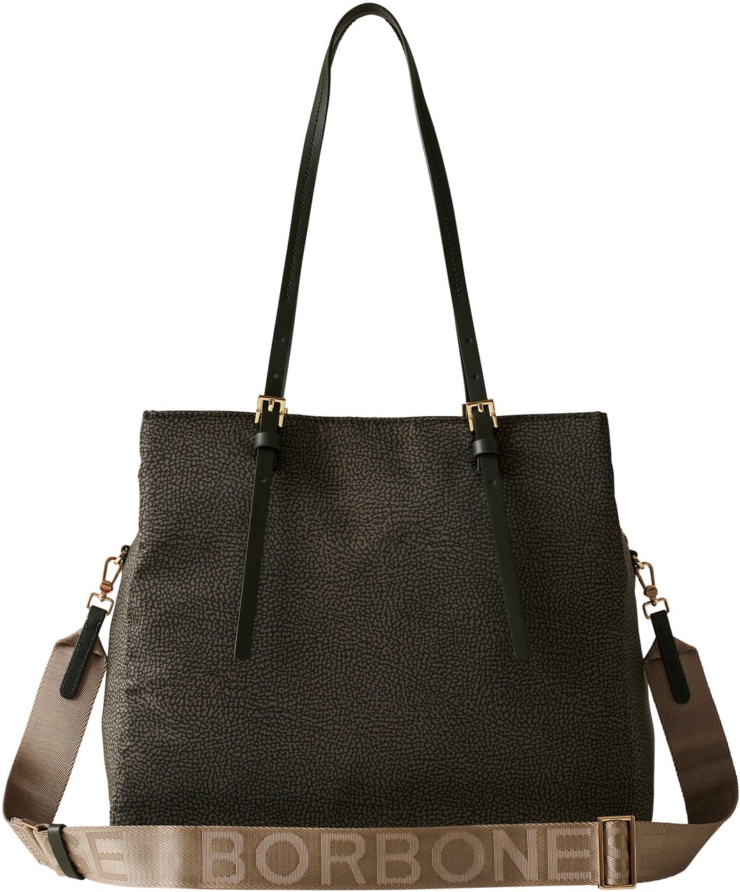 Borbonese L’ECOLE SHOPPING BAG Groen