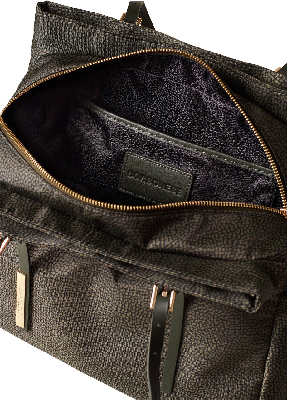 Borbonese L’ECOLE SHOPPING BAG Groen