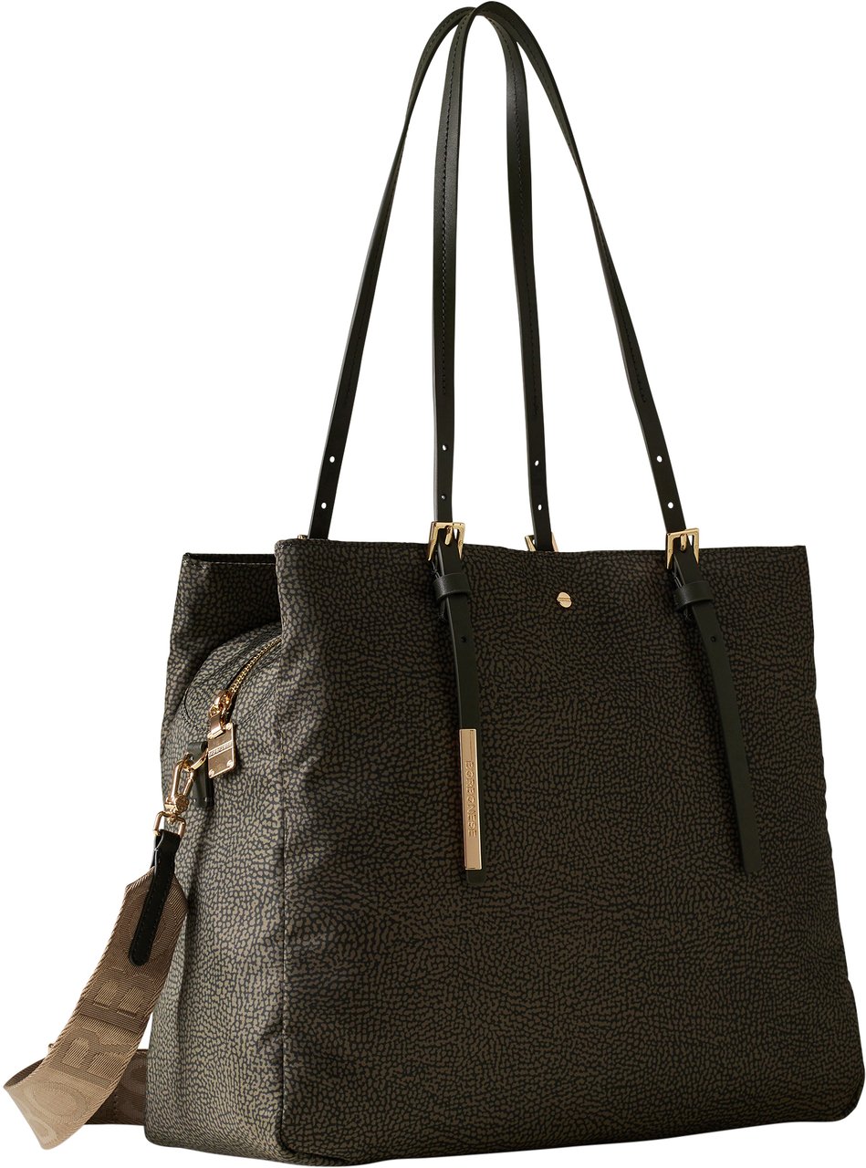 Borbonese L’ECOLE SHOPPING BAG Groen