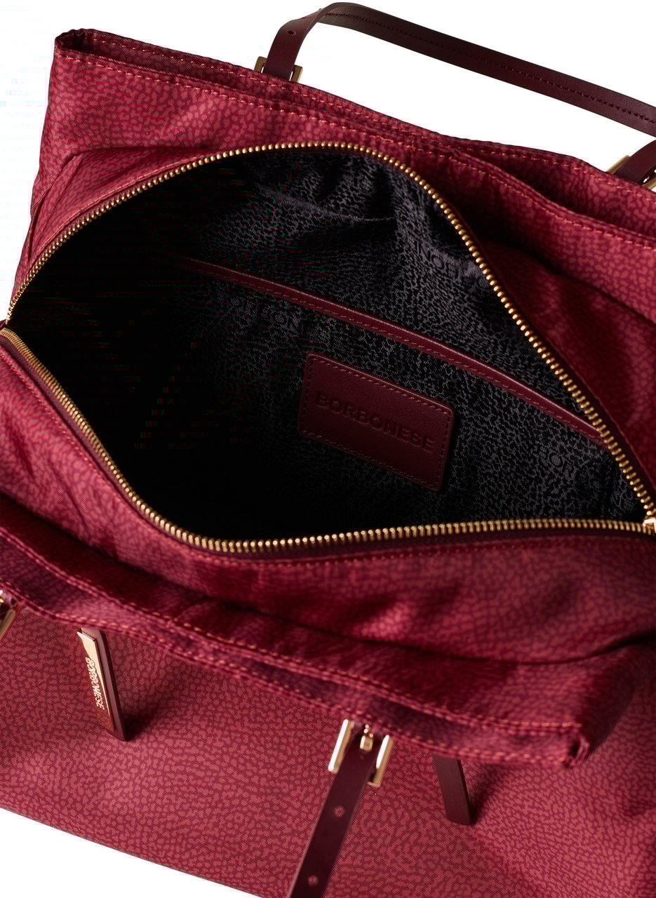 Borbonese L’ECOLE SHOPPING BAG Rood