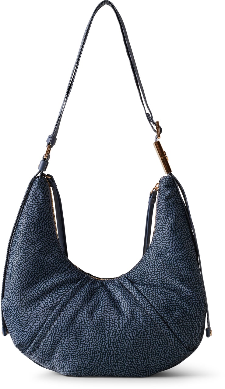 Borbonese FOLD HOBO SMALL Blauw