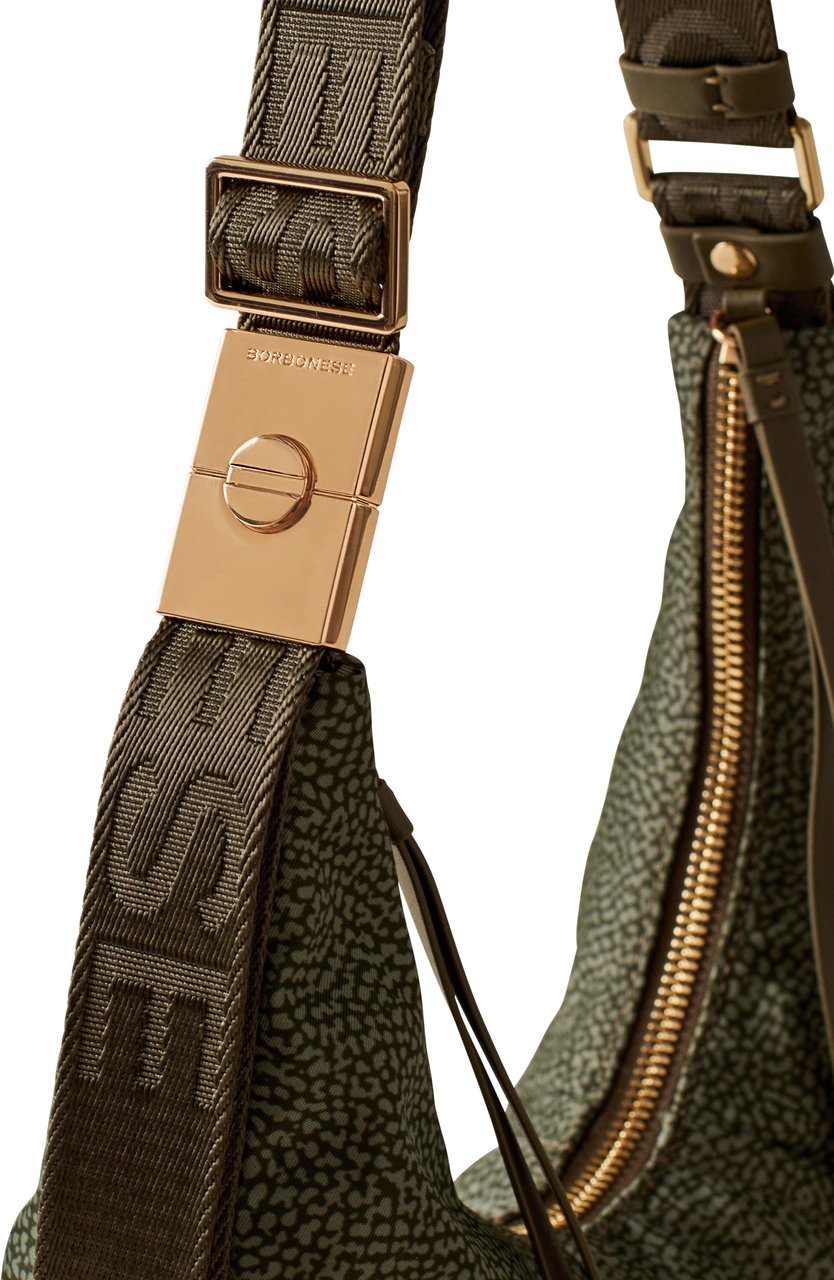 Borbonese FOLD HOBO SMALL Groen