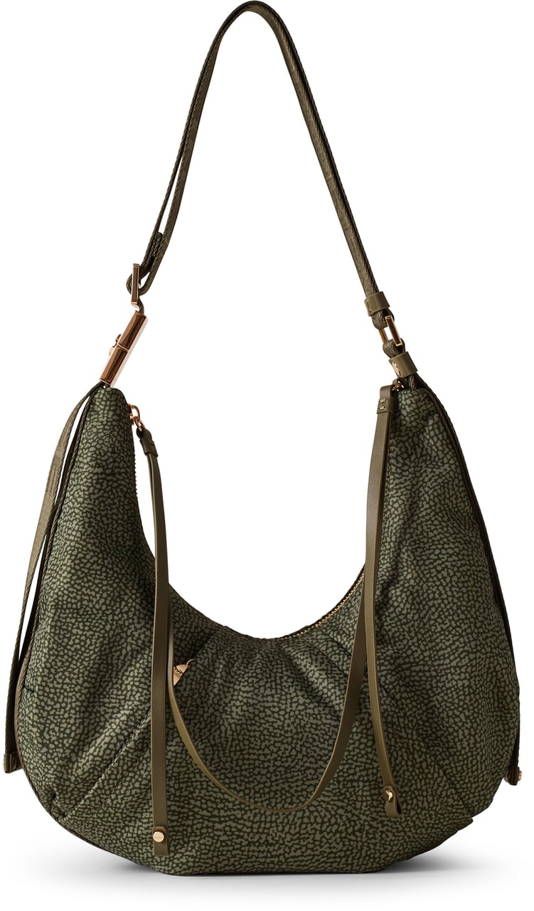 Borbonese FOLD HOBO SMALL Groen