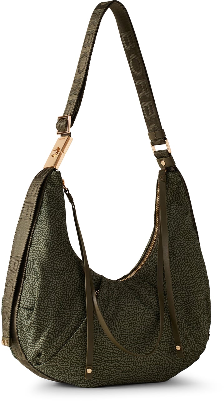 Borbonese FOLD HOBO SMALL Groen