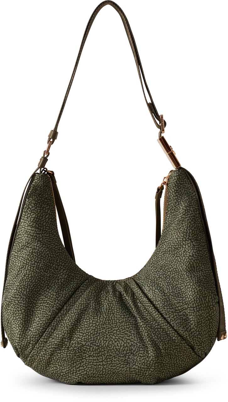 Borbonese FOLD HOBO SMALL Groen