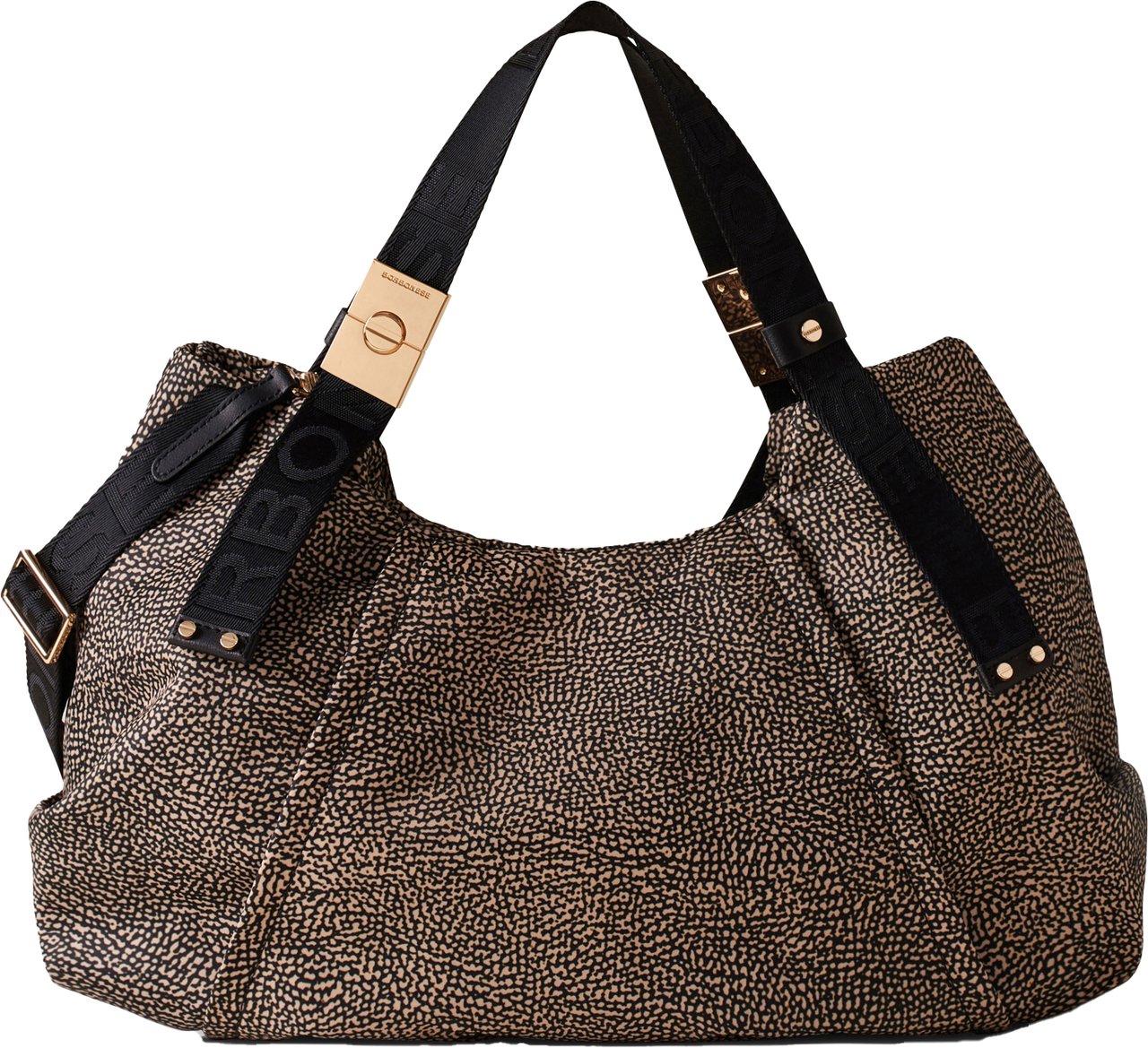 Borbonese FOLD MEDIUM DUFFLE BAG Bruin