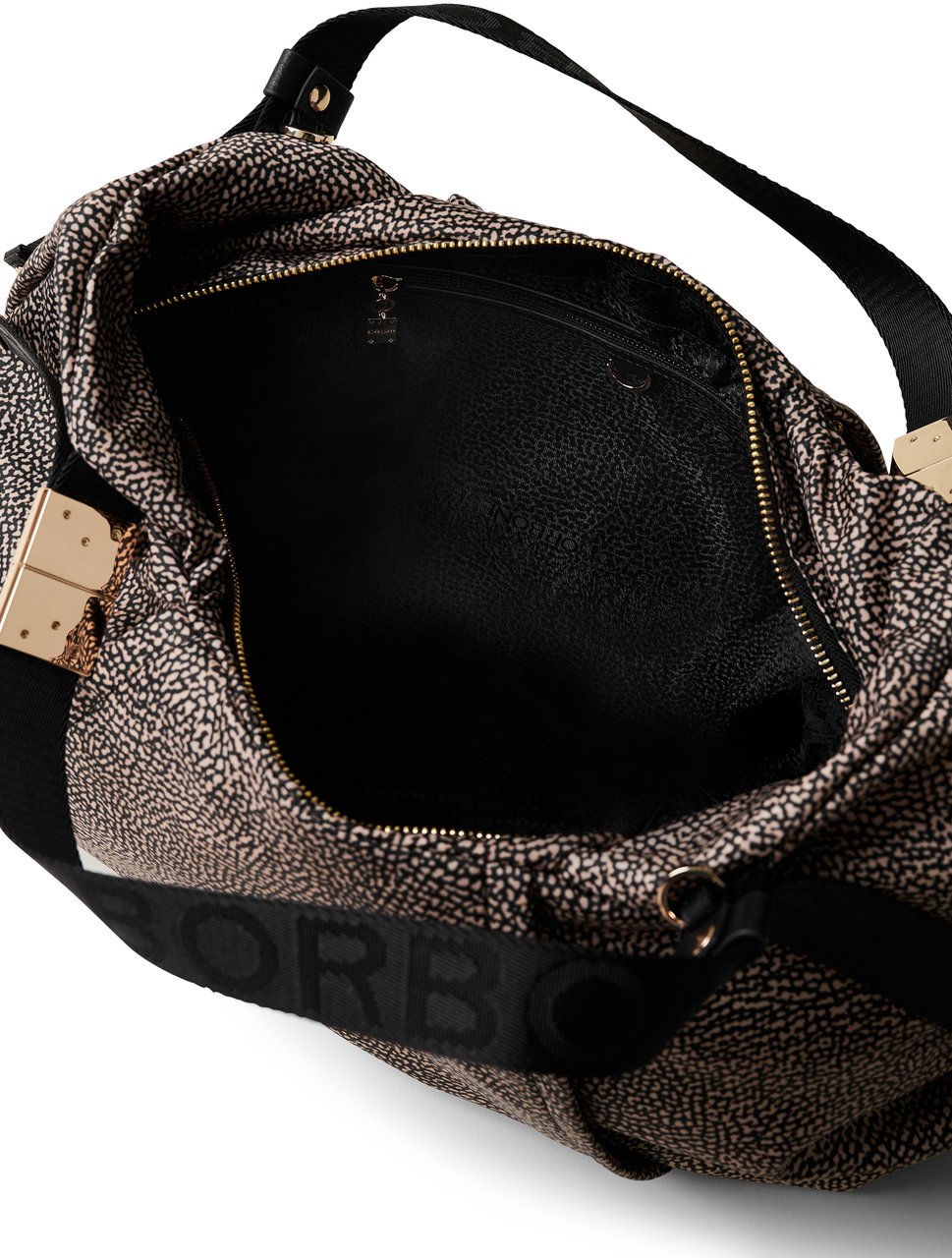 Borbonese FOLD MEDIUM DUFFLE BAG Bruin