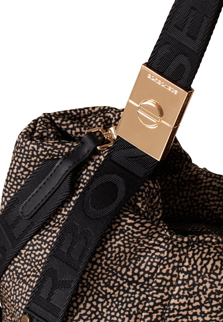 Borbonese FOLD MEDIUM DUFFLE BAG Bruin