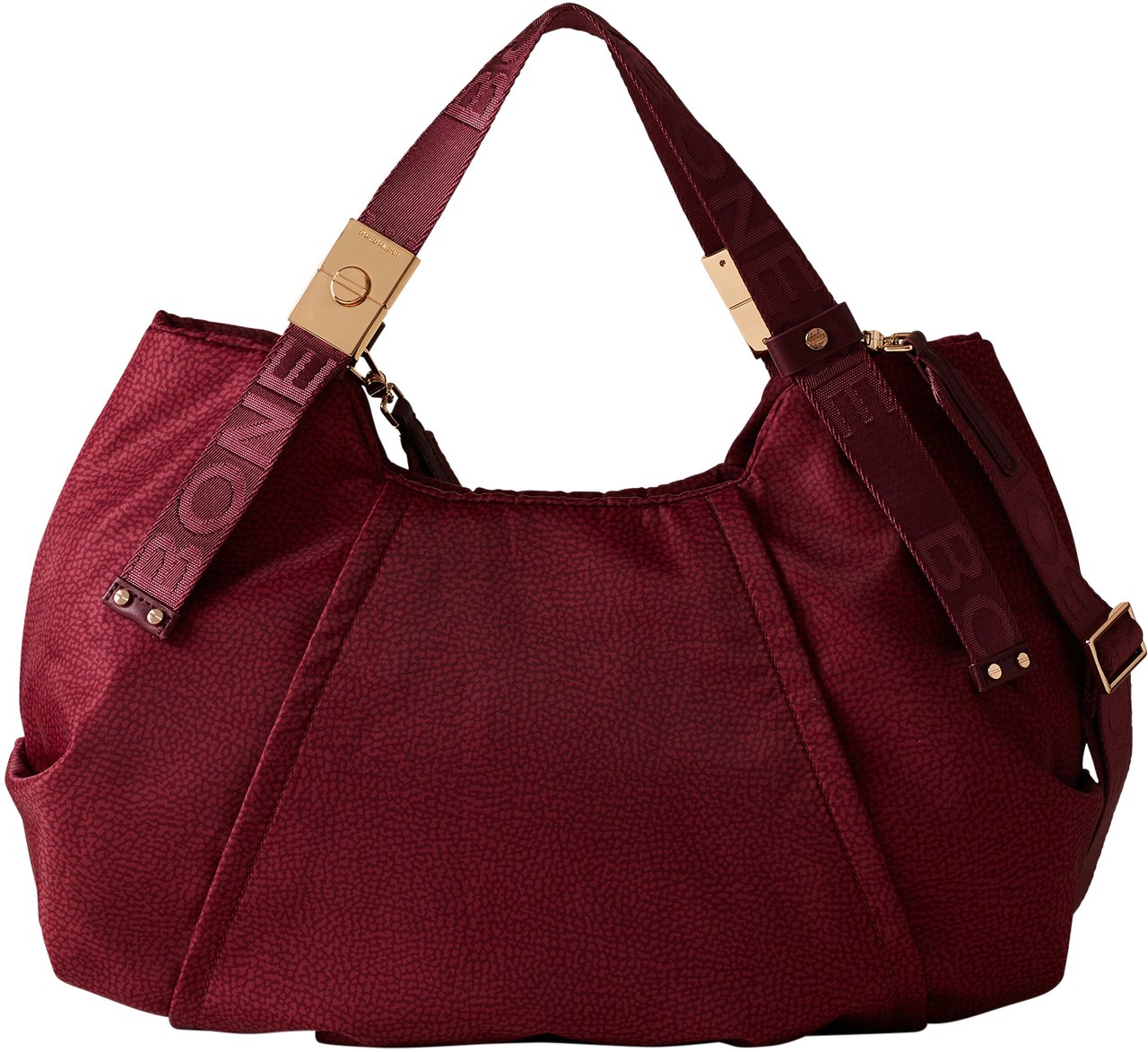 Borbonese FOLD MEDIUM DUFFLE BAG Rood