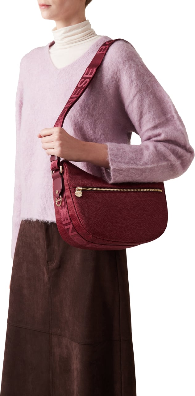 Borbonese ECO LINE LUNA SMALL BAG Rood