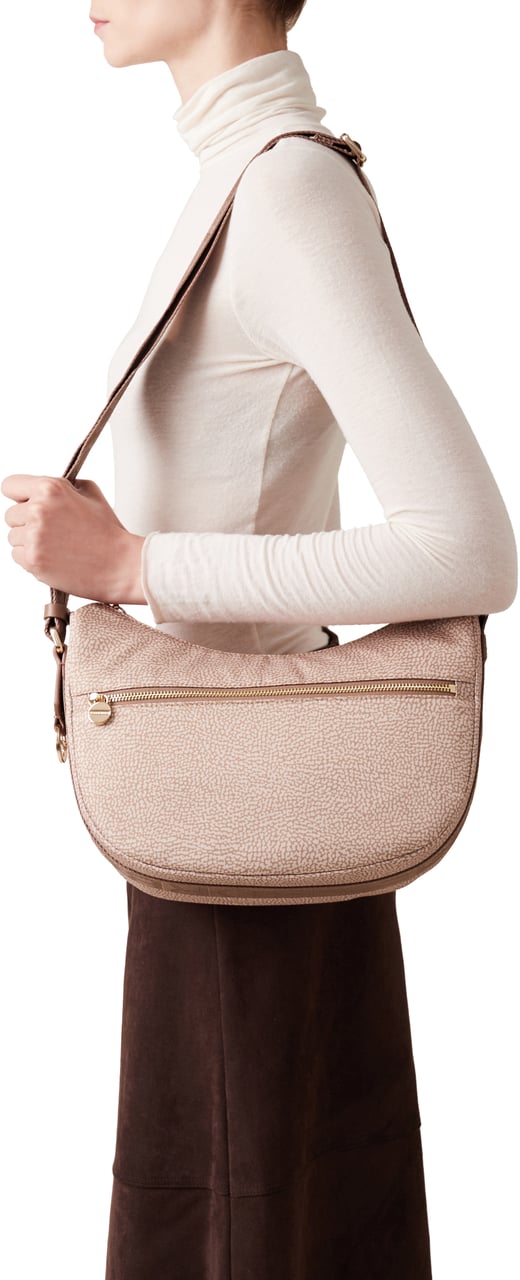 Borbonese ECO LINE LUNA SMALL BAG Beige