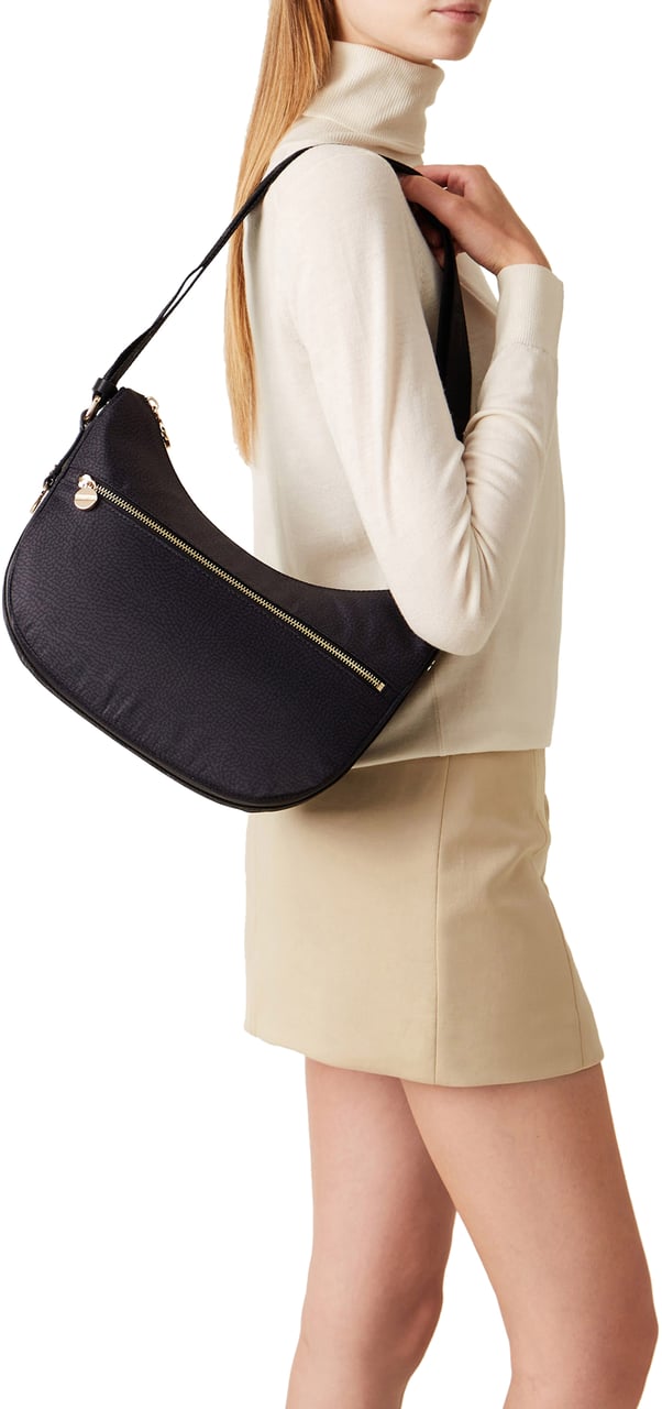 Borbonese ECO LINE LUNA SMALL BAG Zwart