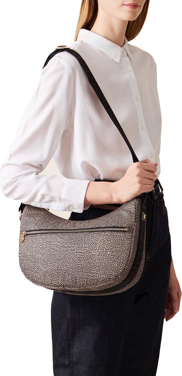Borbonese ECO LINE LUNA SMALL BAG Bruin