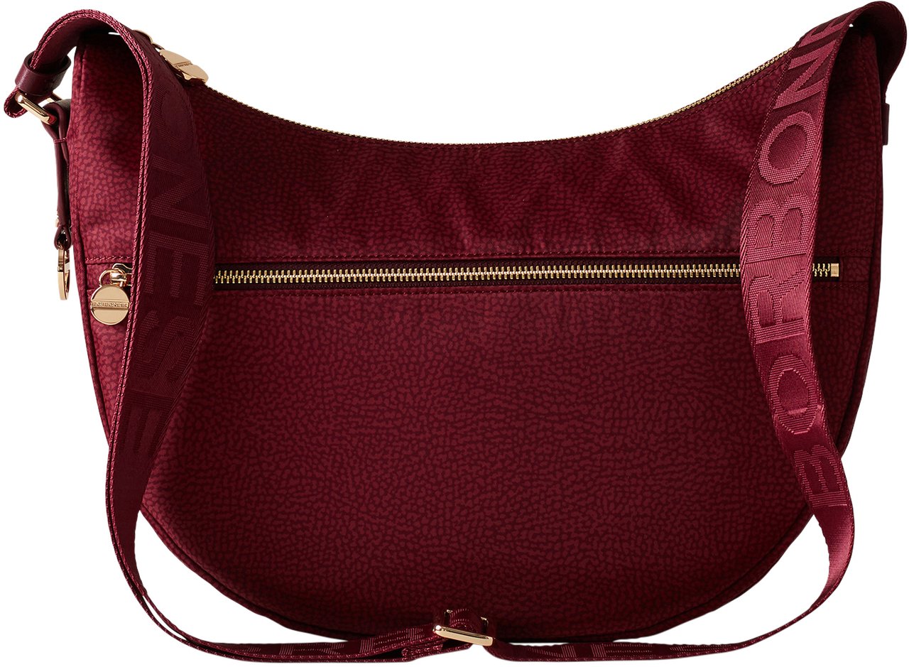 Borbonese ECO LINE LUNA MID-SIZE BAG Rood