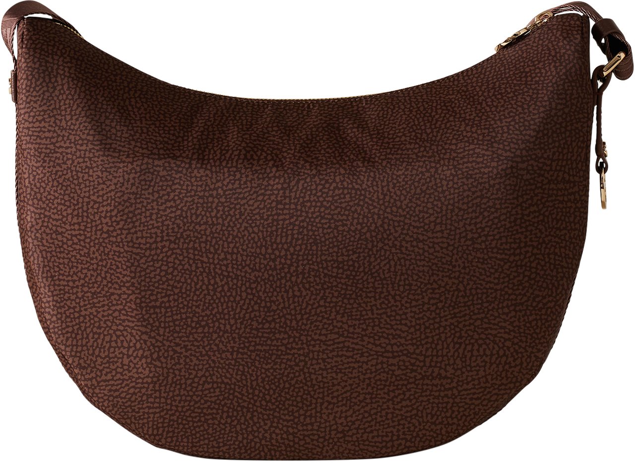 Borbonese ECO LINE LUNA MID-SIZE BAG Maroon