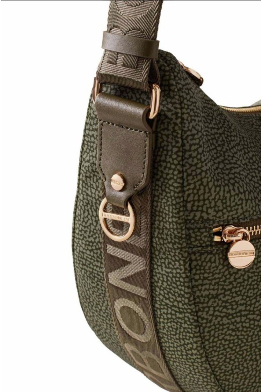 Borbonese Bags Green Donkergroen