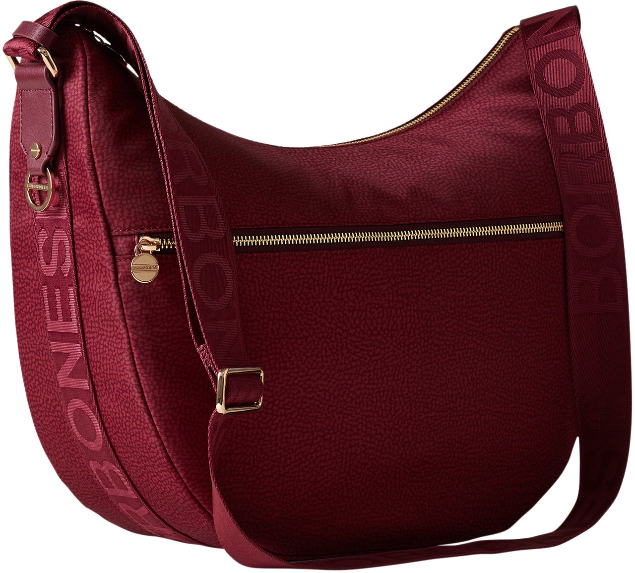 Borbonese ECO LINE LUNA MEDIUM BAG Rood