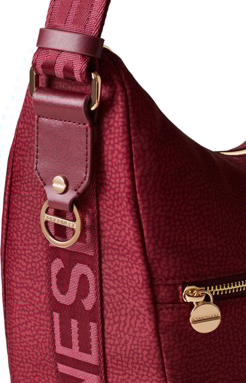 Borbonese ECO LINE LUNA MEDIUM BAG Rood