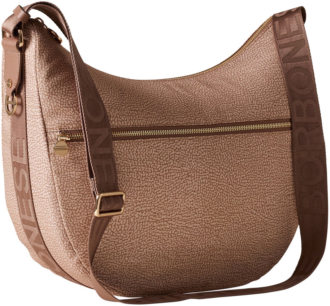 Borbonese ECO LINE LUNA MEDIUM BAG Beige