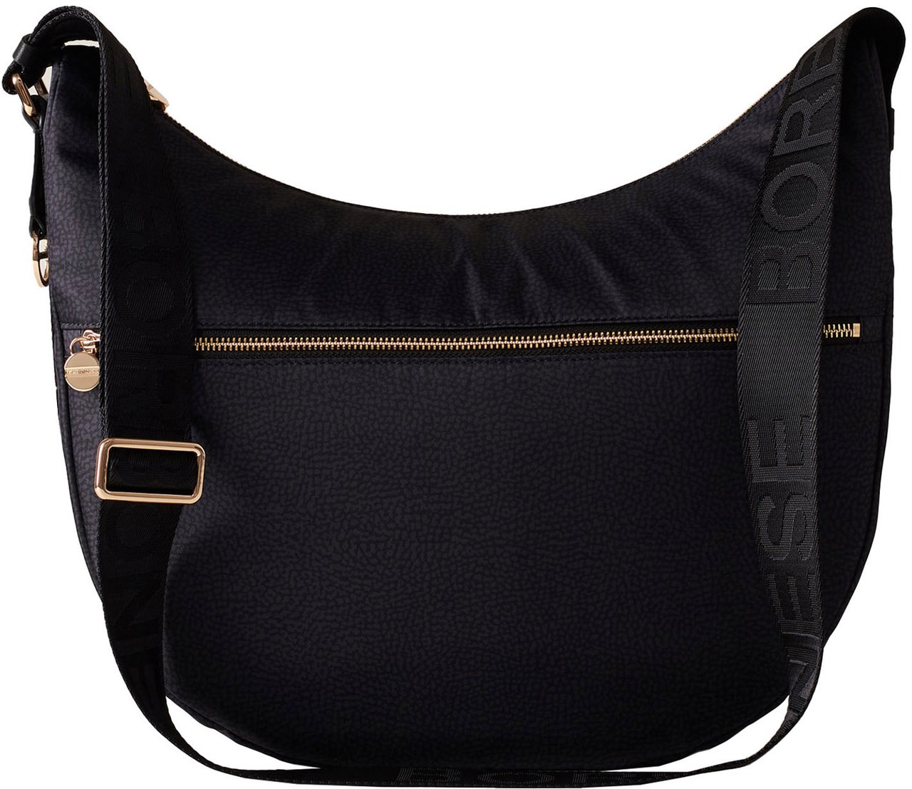 Borbonese ECO LINE LUNA MEDIUM BAG Zwart