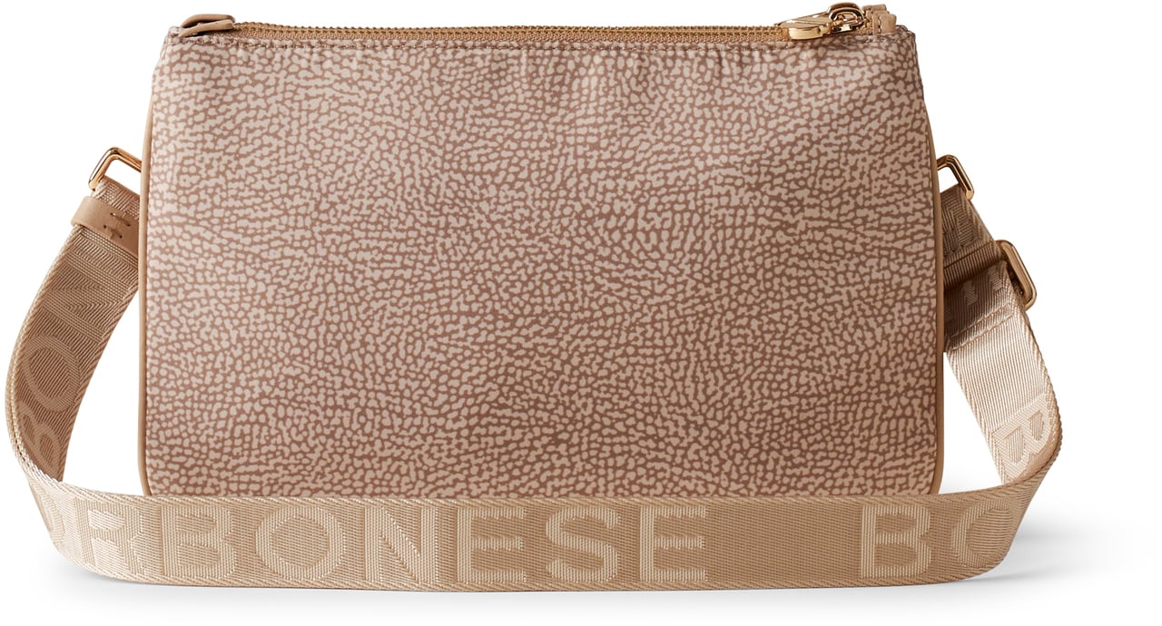 Borbonese ECO LINE SMALL CROSSBODY BAG Beige