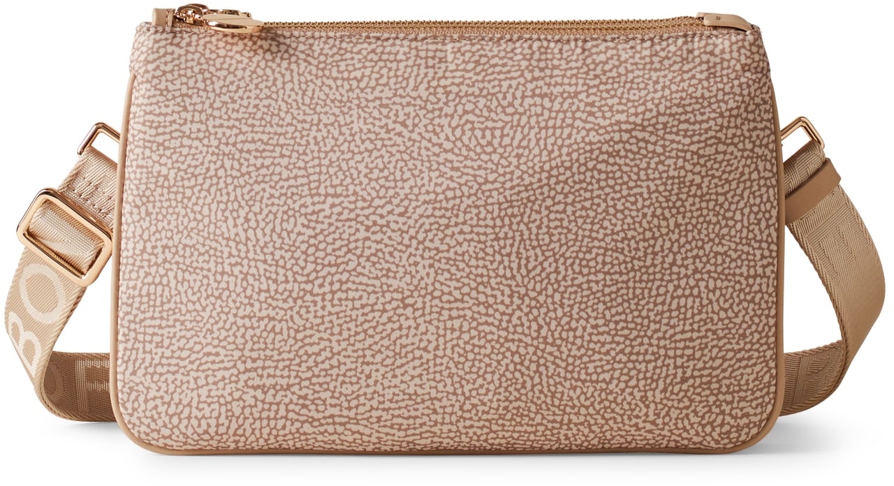 Borbonese ECO LINE SMALL CROSSBODY BAG Beige