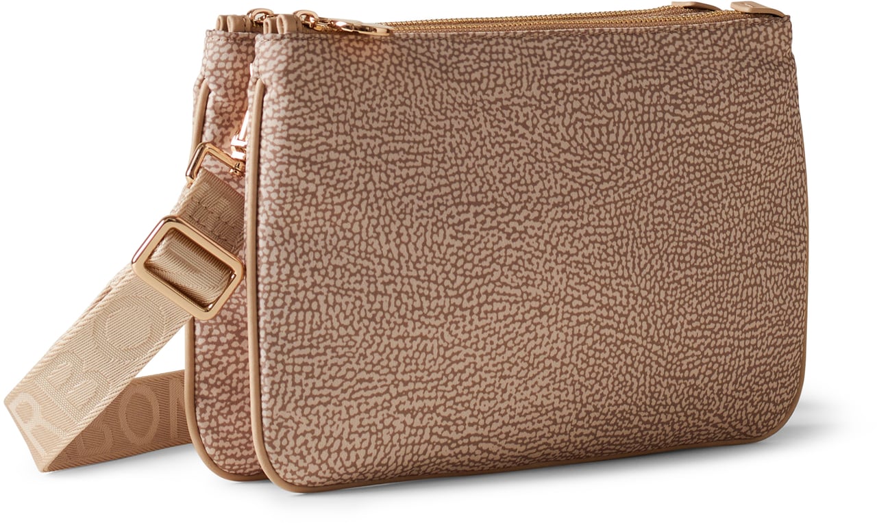 Borbonese ECO LINE SMALL CROSSBODY BAG Beige