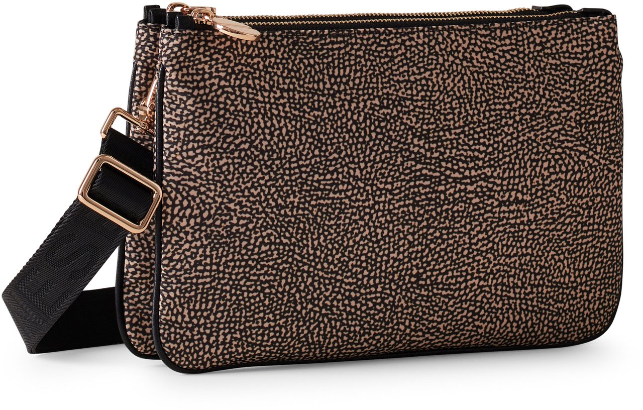 Borbonese ECO LINE SMALL CROSSBODY BAG Bruin
