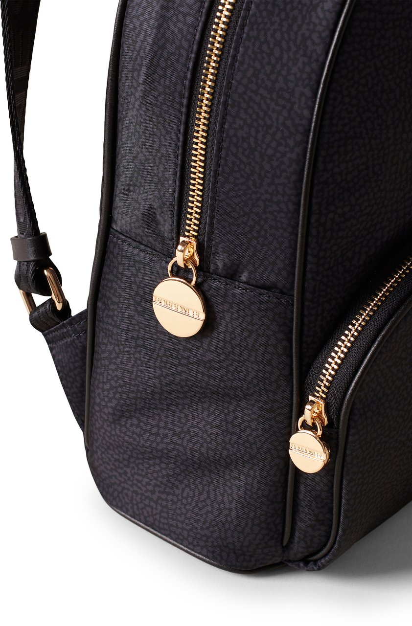 Borbonese ECO LINE MEDIUM BACKPACK Zwart