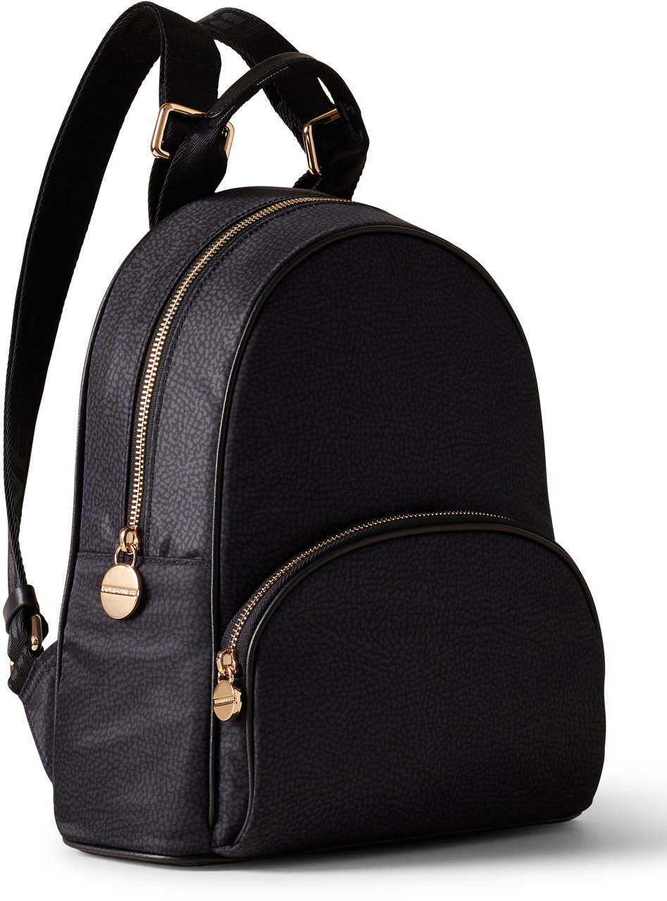 Borbonese ECO LINE MEDIUM BACKPACK Zwart