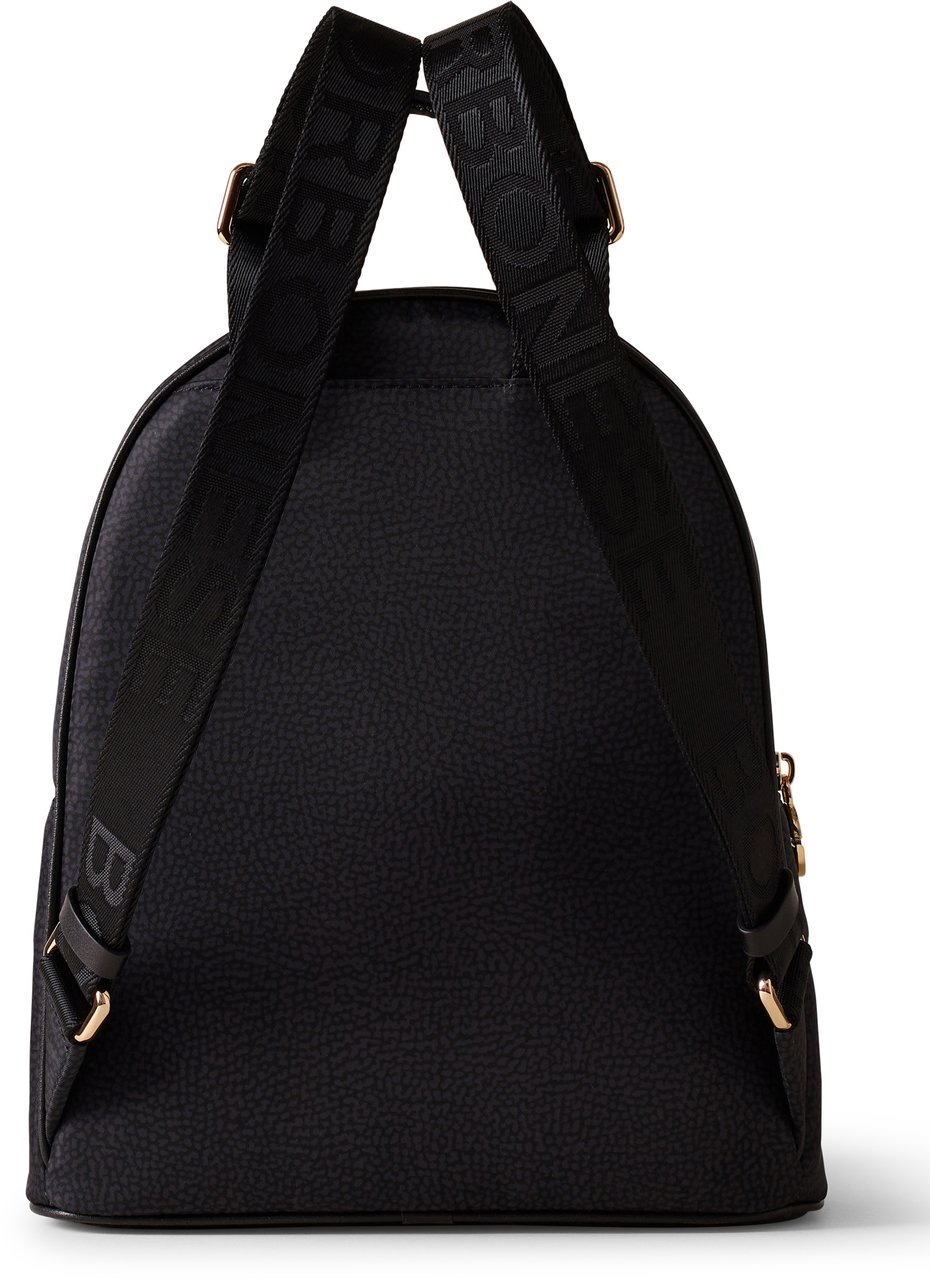 Borbonese ECO LINE MEDIUM BACKPACK Zwart