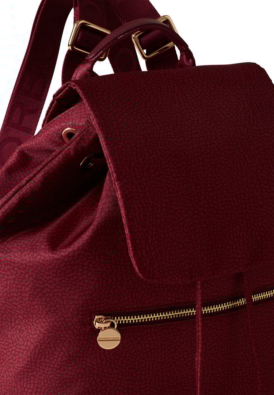 Borbonese ECO LINE MEDIUM BACKPACK Rood
