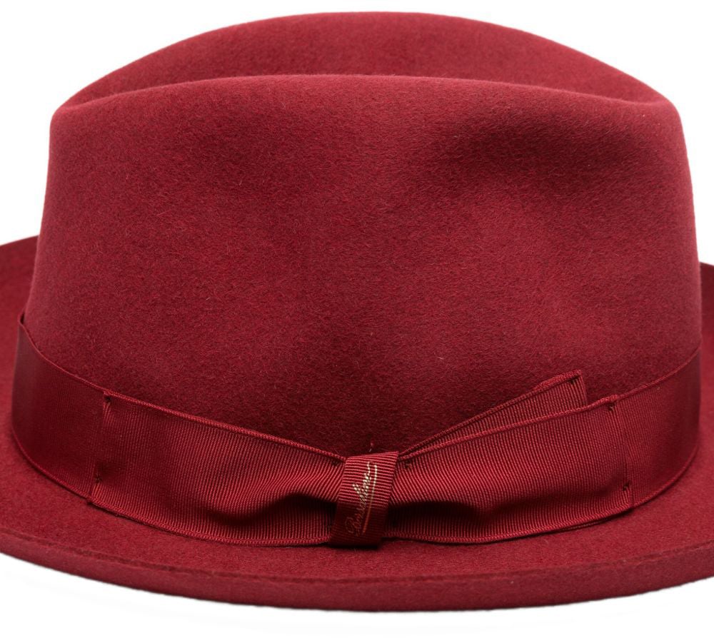 Borsalino Hats Bordeaux Rood