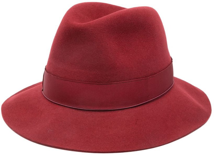 Borsalino Hats Bordeaux Rood