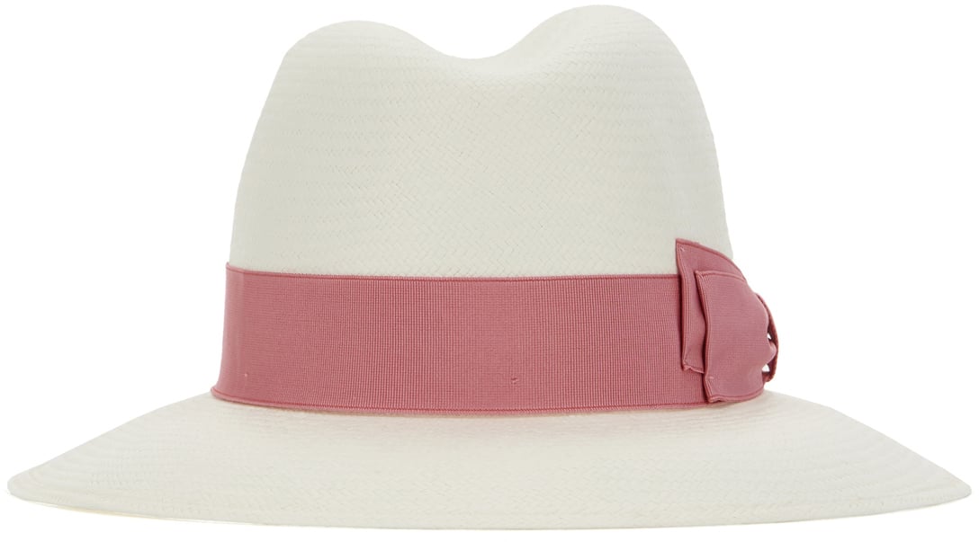 Borsalino Ivory straw Giulietta Panama hat Neutraal
