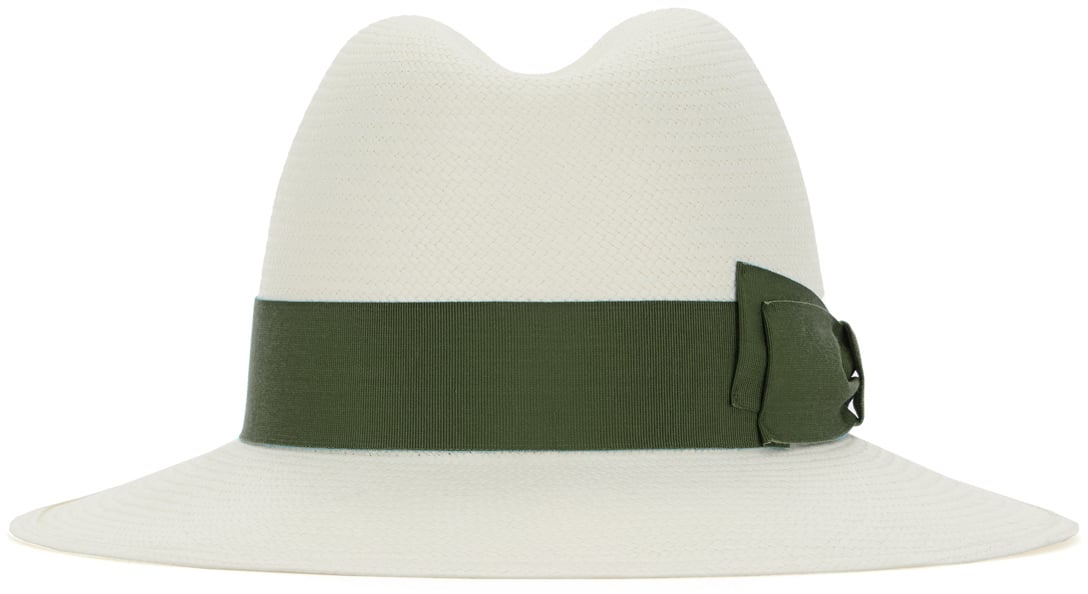 Borsalino Ivory straw Giulietta Panama hat Neutraal