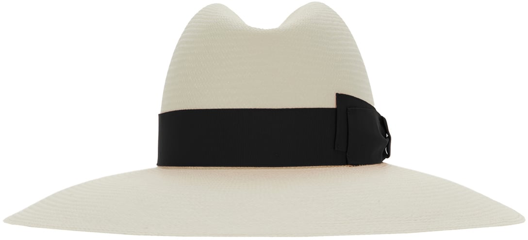 Borsalino Ivory straw Sophie Panama hat Neutraal