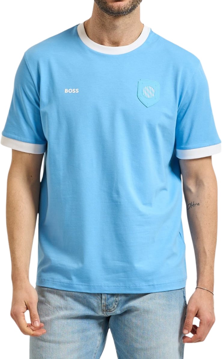 Boss Heren T-Shirt Blauw